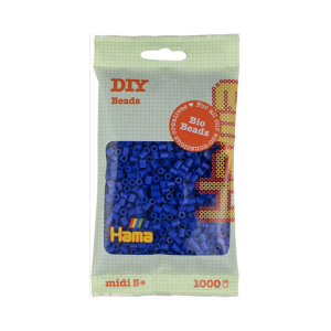 Produit Perles bleues Bio 008 Sachet 1000 perles midi