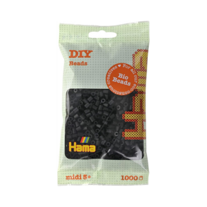 Produit Perles noires Bio 018 Sachet 1000 perles midi